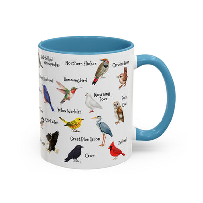 Bird lover mug in a second accent color option